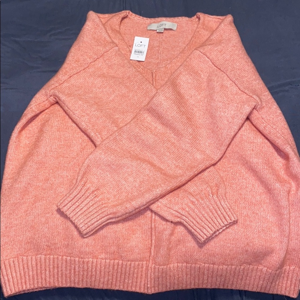 NWT LOFT size M cozy v neck sweater